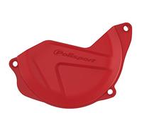 POLISPORT 8446900002 - Protecteur de carter d'embrayage en polyamide résistant aux chocs compatible avec les motos Honda en couleur rouge
