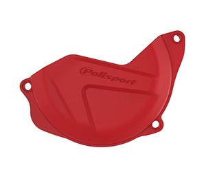 POLISPORT 8446900002 - Protecteur de carter d'embrayage en polyamide résistant aux chocs compatible avec les motos Honda en couleur rouge
