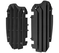 POLISPORT 8455900001 - Ensemble de grilles de radiateur en polypropylène solide et durable sans matériel compatible avec les motos Kawasaki en couleur noir
