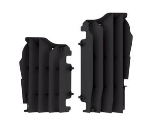 POLISPORT 8457800001 - Ensemble de grilles de radiateur en polypropylène solide et durable sans matériel compatible avec les motos Kawasaki en couleur noir
