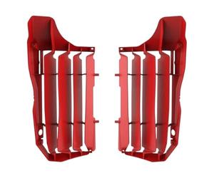 POLISPORT 8466800005 - Ensemble de grilles de radiateur en polypropylène solide et durable sans matériel compatible avec les motos GAS GAS en couleur rouge