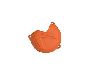 POLISPORT 8474300002 - Protecteur de carter d'allumage en polyamide résistant aux chocs et à l'abrasion compatible avec les motos KTM en couleur orange