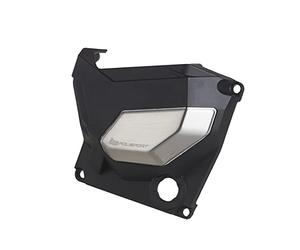 POLISPORT 8485300001 - Protecteur de carter d'embrayage en plastique résistant compatible avec les motos Kawasaki Z900 17'-21' en couleur Noir