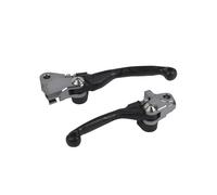 POLISPORT 8487200062 - Jeu de leviers pliables incassables Pivot compatible avec les motos KAWASAKI en noir