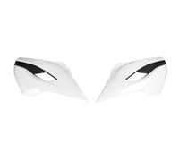 POLISPORT 8495200001 - Paire de revêtements de radiateur Solides et durables compatibles avec Les Motos Husqvarna en Couleur Blanche