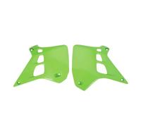 POLISPORT 8495600001 - Paire de revêtements de radiateur Solides et durables compatibles avec Les Motos Kawasaki en Couleur Verte