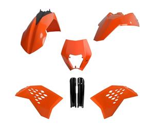POLISPORT 8504400001 Protection de carter de moteur de moto noir