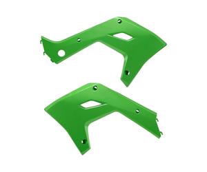 POLISPORT 8506400001 - Caches radiateur pour Kawasaki KX125/250 03'-08' avec un ajustement parfait, résistance en conditions extrêmes et qualité OEM, Vert