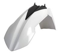 POLISPORT 8568700008 - Garde-boue avant réplique OEM en plastique brillant durable et résistant compatible avec les motos KTM en couleur blanc