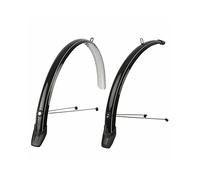 POLISPORT 8628000001 - Garde-Boue Avant et arrière modèle Towny 2 pièces pour vélos de Trekking et vélos urbains avec Roues de 28" de Couleur Noir