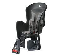 Polisport 8632000005 Bilby Maxi FF - Siège Vélo Enfant Arrière sur Cadre 9 Mois-6 Ans, Jusqu’à 22 Kg, Siège Bébé Vélo Sécurisé Et Confortable, Siège Enfant Vélo, Noir/Gris Foncé