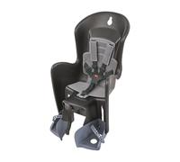 Polisport 8632200029 Bilby CFS AMZ Siège Vélo Arrière Enfant, 9 Mois-6 Ans, Harnais Rembourré 5 Points, Repose-Pieds Réglables, Compatible avec Porte-Bagages, Noir/Gris Foncé