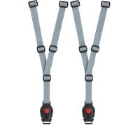 POLISPORT 8634100020 - Harnais de sécurité 3 Points de Rechange pour modèle de Chaise BILBY Junior de Couleur Grise, Gris (Lot de 2)