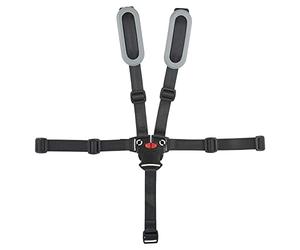 POLISPORT 8640100004 - Ceinture de sécurité 5 Points de Rechange + épaulettes EVA pour Fauteuil modèle Guppy Maxi de Couleur Noir/Argent