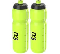 Polisport 8646300005 - Bidon vélo du modèle R Collection R750 d'une contenance de 750ml. Bouteille d'eau pour cyclistes sans BPA en couleur vert lima (Lot de 2)