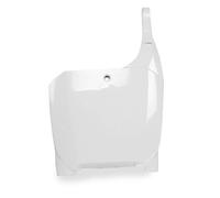 POLISPORT 8658100001 - Plaque d'immatriculation avant réplique OEM en plastique brillant durable et résistant compatible avec les motos Yamaha en couleur blanc