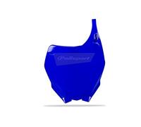 POLISPORT 8658100002 - Plaque d'immatriculation avant réplique OEM en plastique brillant durable et résistant compatible avec les motos Yamaha en couleur bleu