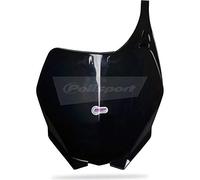 POLISPORT 8658100004 - Plaque d'immatriculation avant réplique OEM en plastique brillant durable et résistant compatible avec les motos Yamaha en couleur noir