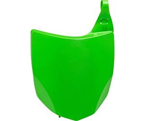 POLISPORT 8659200001 - Plaque d'immatriculation avant réplique OEM en plastique brillant durable et résistant compatible avec les motos Kawasaki en couleur vert