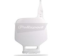 POLISPORT 8662300002 - Plaque d'immatriculation avant réplique OEM en plastique brillant durable et résistant compatible avec les motos Yamaha en couleur blanc