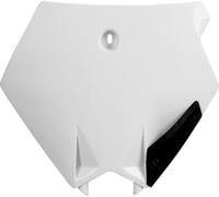 POLISPORT 8662400003 - Plaque d'immatriculation avant réplique OEM en plastique brillant durable et résistant compatible avec les motos KTM en couleur blanc
