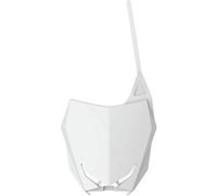 POLISPORT 8666600001 - Plaque d'immatriculation avant réplique OEM en plastique brillant durable et résistant compatible avec les motos Suzuki en couleur blanc