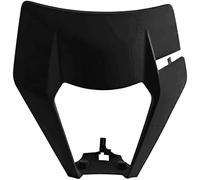 POLISPORT 8668600003 - Masque de restylage de Phare Solide et Durable Compatible avec Les Motos KTM en Couleur Noir