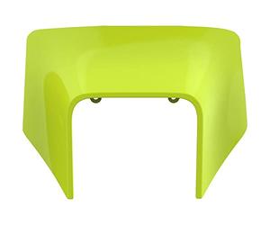 POLISPORT 8668700003 - Masque de restylage de Phare Solide et Durable Compatible avec Les Motos Husqvarna en Couleur Flo-Jaune