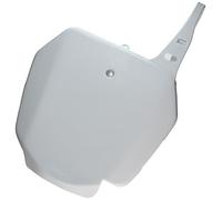 POLISPORT 8670600002 - Plaque d'immatriculation avant réplique OEM en plastique brillant durable et résistant compatible avec les motos Suzuki en couleur blanc