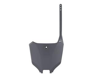 POLISPORT 8670700004 - Plaque d'immatriculation avant réplique OEM en plastique brillant durable et résistant compatible avec les motos Honda en couleur nardo gris