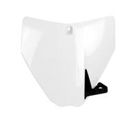 POLISPORT 8672200001 - Porte-numéro Avant Solide et Durable Compatible avec Les Motos Husqvarna en Couleur Blanc