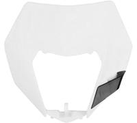POLISPORT 8673100001 - Masque de restylage de Phare Solide et Durable Compatible avec Les Motos KTM en Couleur Blanc