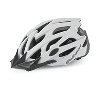 POLISPORT 8739100015 - Casque de vélo Twig pour Homme et Femme Taille réglable L (58-61cm) avec visière Amovible et Certification CE en Couleur Blanc/Carbone-Mat