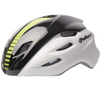 Casque route polisport aero road noir/blanc/jaune in-mold avec reglage occipital 58/61
