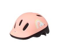 Polisport Casque de vélo Happy Rainbow - 6 canaux, réglage occipital - Enfant XXS (44-48 cm) Rose