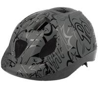 POLISPORT 8740300042 - XS Kids BD Ballons Casque de vélo pour Enfants réglable Taille XS (46-53 cm) avec Certification CE pour Le Cyclisme, la Planche à roulettes, Le Patinage en Couleur Gris/Noir