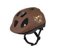 POLISPORT 8740300049 - XS Kids Adventure Casque de vélo pour Enfants réglable (46-53 cm) avec Certification CE pour Le Cyclisme, la Planche à roulettes, Le Patinage en Couleur Brun