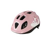 POLISPORT 8740400023 - Casque Junior Sweet Unicorn pour Enfants de 4 à 6 Ans avec 10 Ouvertures de Ventilation, Ajustement sécurisé et Protection Contre Les Insectes en Rose Clair