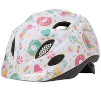 POLISPORT 8740800014 - XS Kids Premium Lollipops Casque de vélo pour Enfants réglable Taille XS (46-53 cm) avec Certification CE pour Le Cyclisme, Le Skateboard, Le Patinage en Couleur Lolipops