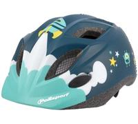 POLISPORT 8740800015 - Casque de vélo XS Kids Premium Spaceship pour Enfants réglable Taille XS (46-53 cm) avec Certification CE pour Le Cyclisme, Le Patinage en Couleur Spaceship