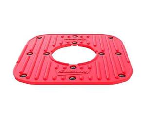 Polisport 8985900003 - Couvercle supérieur en Caoutchouc antidérapant de Remplacement avec Clips de Fixation pour Le chevalet en Plastique Conception de Couleur Rouge
