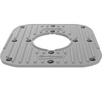 Polisport 8985900006 - Couvercle supérieur en Caoutchouc antidérapant de Remplacement avec Clips de Fixation pour Le chevalet en Plastique Conception de Couleur Gris