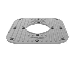 Polisport 8985900006 - Couvercle supérieur en Caoutchouc antidérapant de Remplacement avec Clips de Fixation pour Le chevalet en Plastique Conception de Couleur Gris