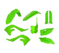 POLISPORT 91025 - Kit de répliques plastiques MX de Polisport pour ceux qui recherchent la qualité OEM pour motos Kawasaki en couleur citron vert