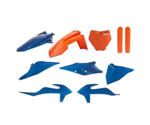 POLISPORT 91053 - Kit de répliques plastiques MX de Polisport pour ceux qui recherchent la qualité OEM pour motos KTM en couleur bleu/orangé