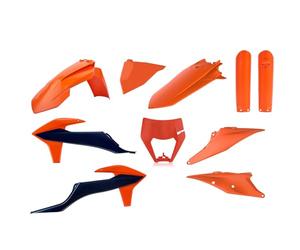 POLISPORT 91104 - Kit de répliques Plastiques MX de Polisport pour Ceux Qui recherchent la qualité OEM pour Motos KTM en Couleur OEM