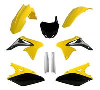 POLISPORT 91424 - Kit Plastique Complet (avec Protège-Fourches) SUZUKI Couleur OEM 10-12
