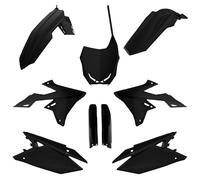 POLISPORT 91428 - Kit Plastique Complet (avec Protège-Fourches) SUZUKI Noir