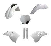 POLISPORT 91438 - Kit Plastique Complet (avec Protège-Fourches) Blanc KTM