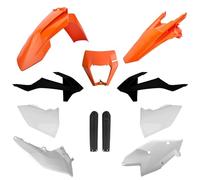 POLISPORT 91472 - Kit Plastique Complet (avec Protège-Fourches) KTM Couleur OEM 18